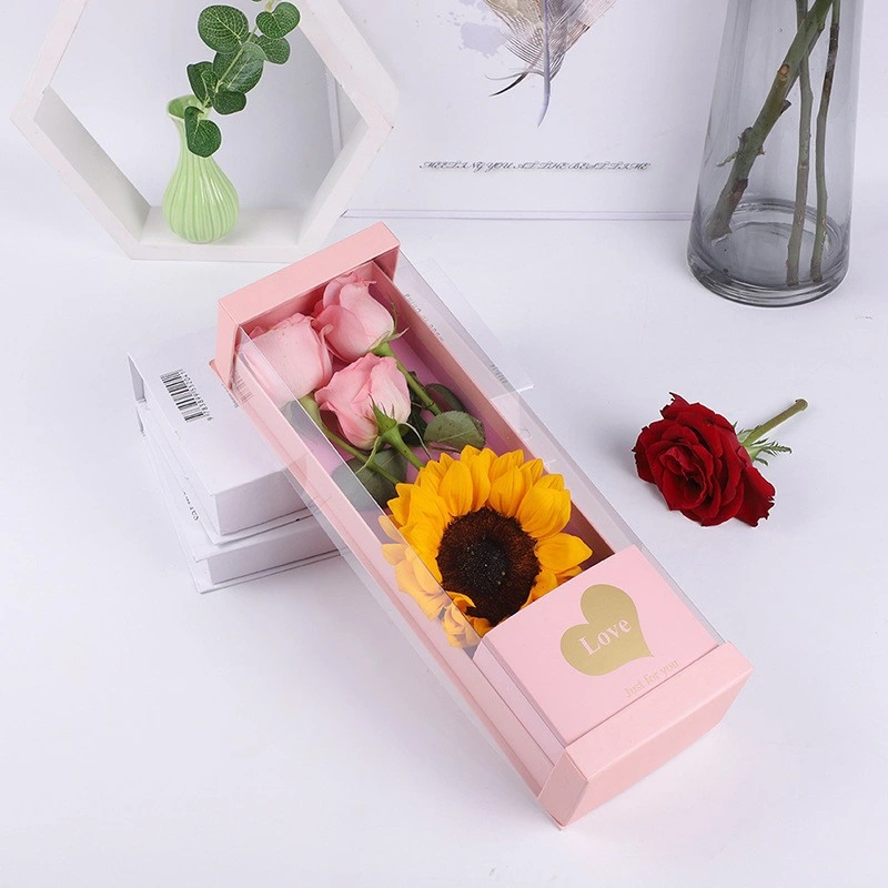 Flip Lid Valentine's Day Birthday Gift Box Empty Box Tanabata Gift Paper Box Companion Stationery Snacks Color Box Packaging Box