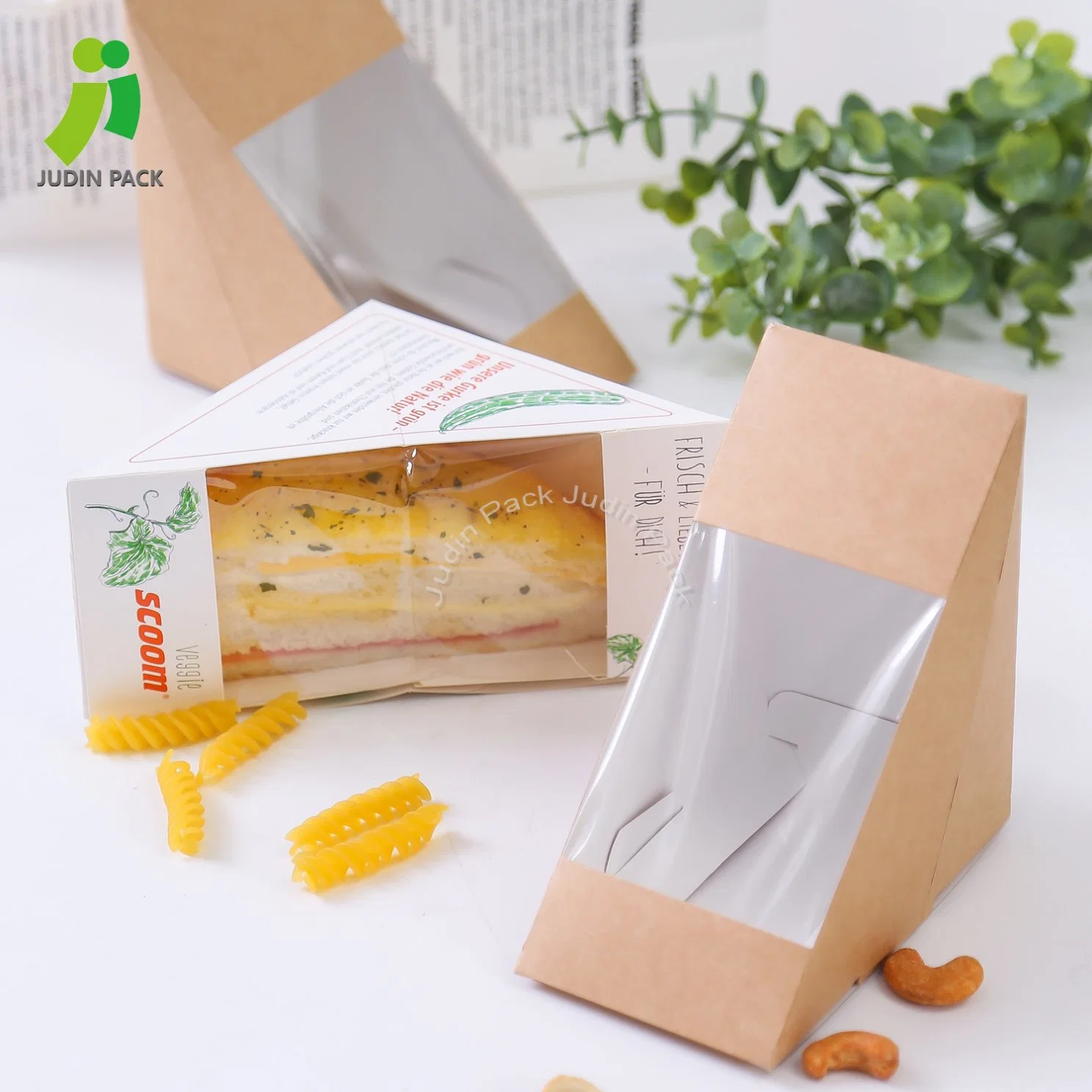 Kraft Disposable Takeaway Paper Food Box for Hamburger Factory