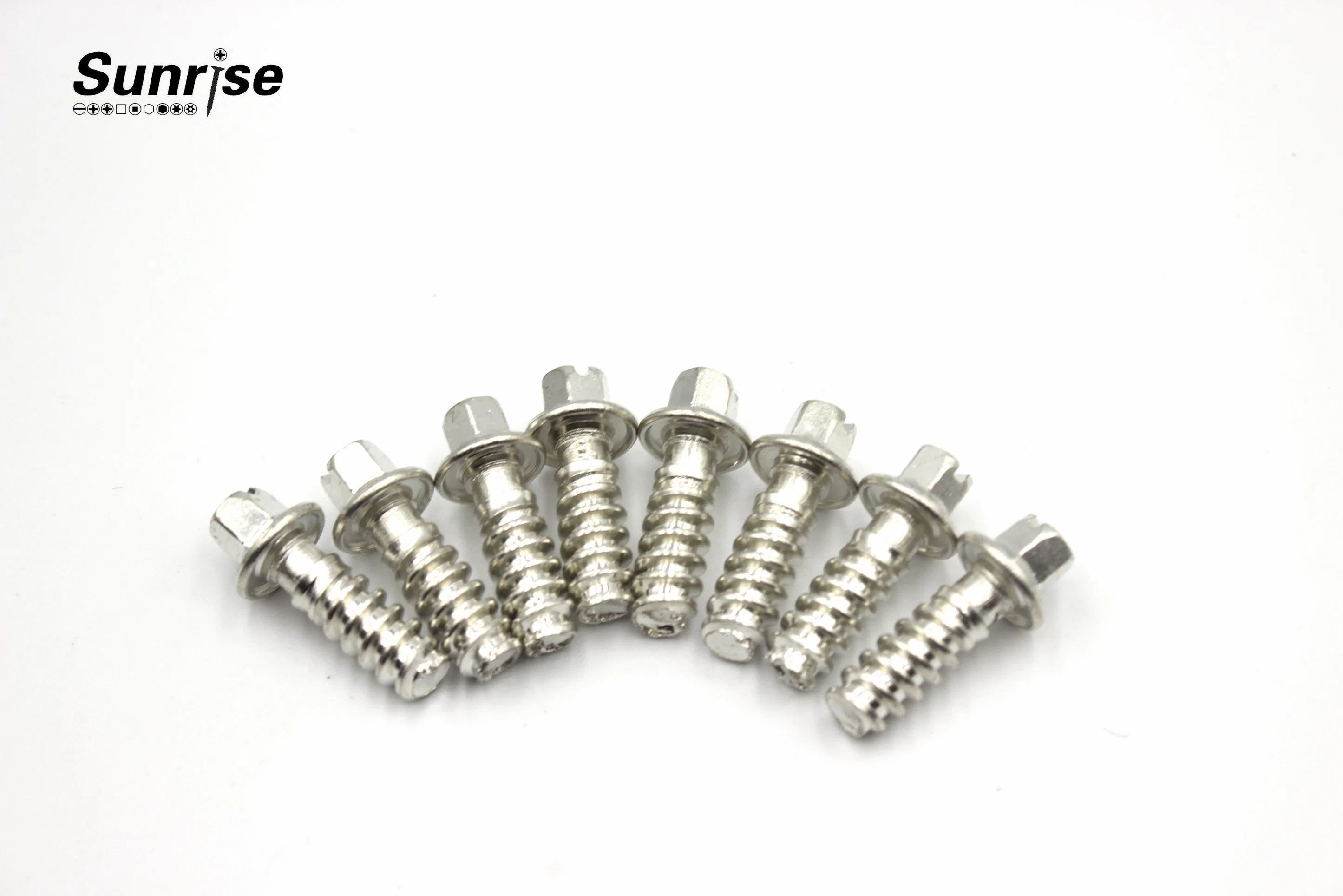 China Factory Custom Clamp Screw Nickel Plating Stainless Steel 304 Metal Clamp Pipe Clip Screws for Hose Clamps