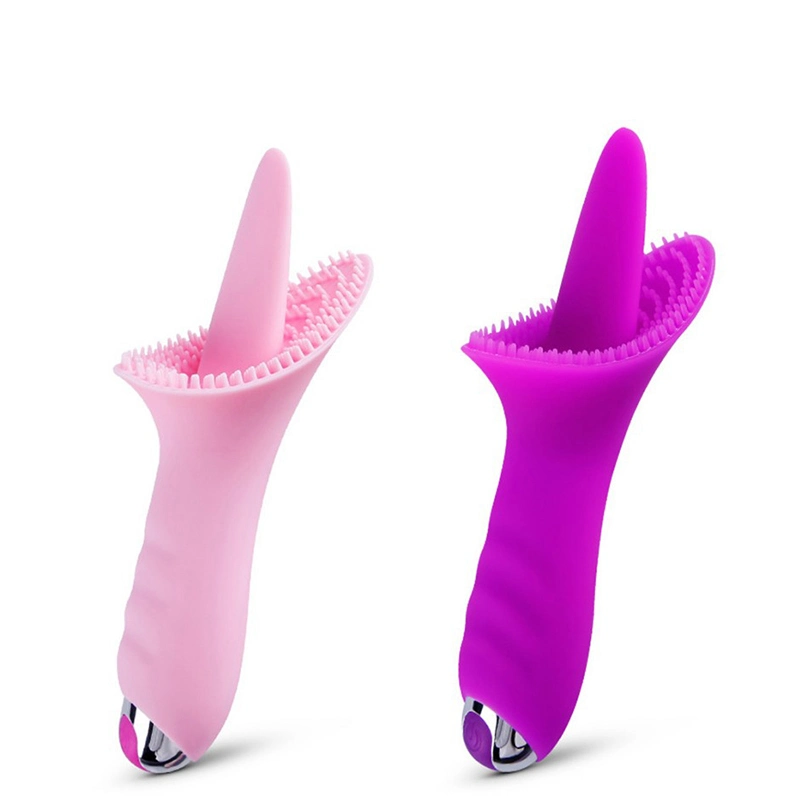 Rechargeable Flickering Tongue Vibrator with G-Spot Stimulating Function Sex Toy for Women