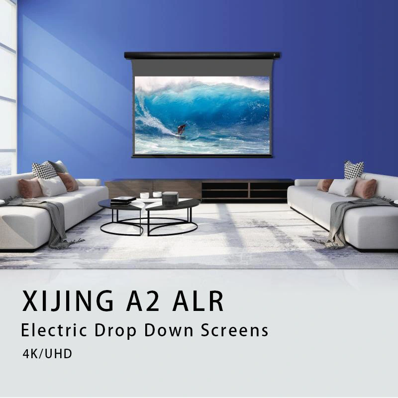 Xijing A2 120 Incn Pull Down Ambient Light Rejecting Alr Projector Screen Ceiling Light Rejecting Projection Screen