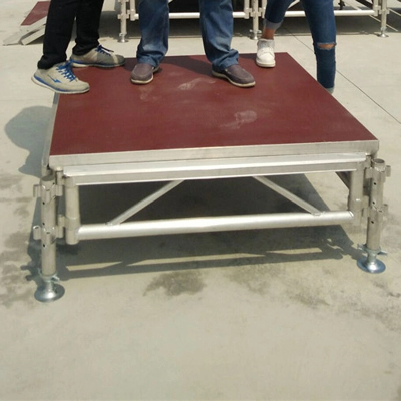 Adjustable Height Aluminum Mobile Modular Event Platform Stage