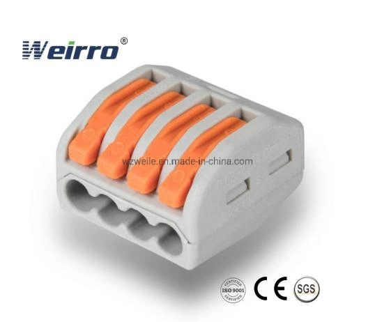 4p Push in Wire Connector Wire Connector Cable Connector 3 Poles Connector Splicing Connector Screwless Terminal Block Screwless Connector