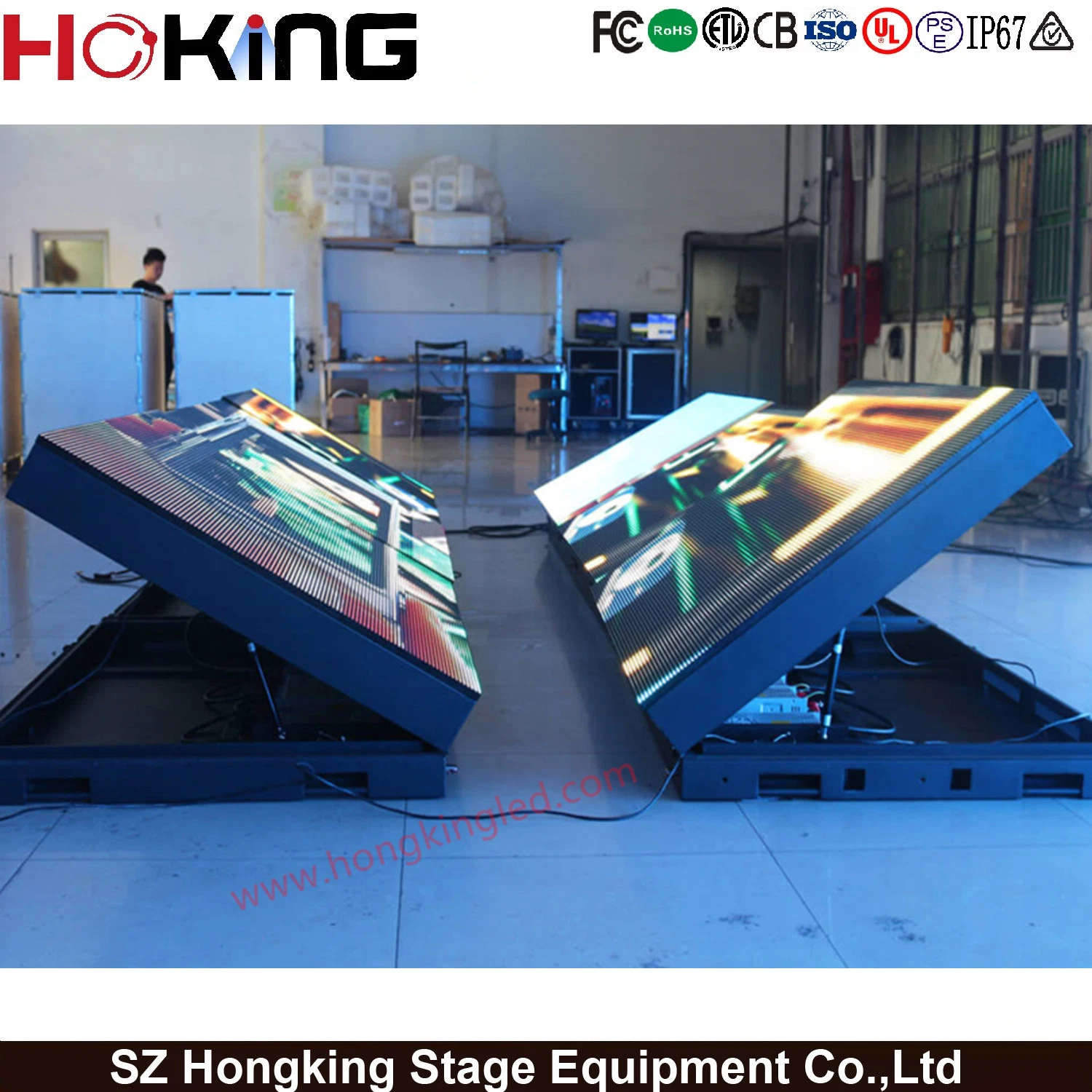 P5 Indoor Full Color LED Display Module Installation LED Wall