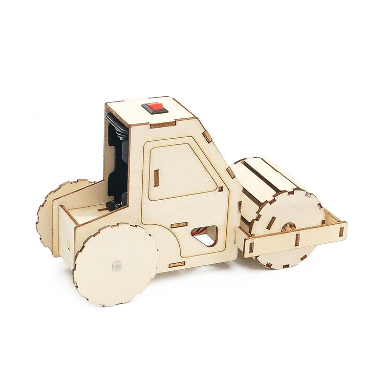 Shopfiy Hot Mainan Anak New 2021 Kids Electric Road Roller Science Experiment Kits Stem Wood Tool Toys Other Educational Toys