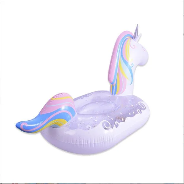 Inflatable Unicorn Children Infant Floating Platform Swimming Ring