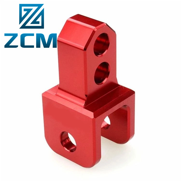 Shenzhen Customized CNC Machining Metal Parts Red Anodized Aluminum Alloy 6061 T6 Industrial Device Equipment Shock Absorber