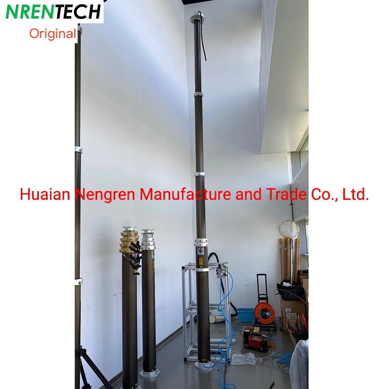 Pneumatic Telescopic Mast for Site Security Camera Solutions-CCTV Mast-6m Height