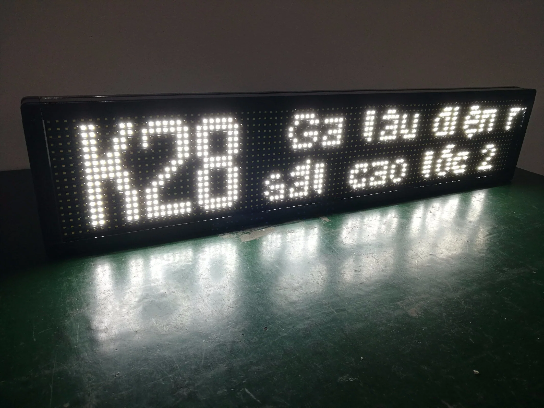 P8*10 19X160 Dots White Color SMD Front Rear Side Bus LED Display Board