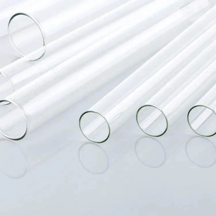Factory Price 15 * 125 mm Borosilicate Glass Test Tube Chemistry Lab Kit Flat Mouth Smooth Round Bottom Glass Test Tube