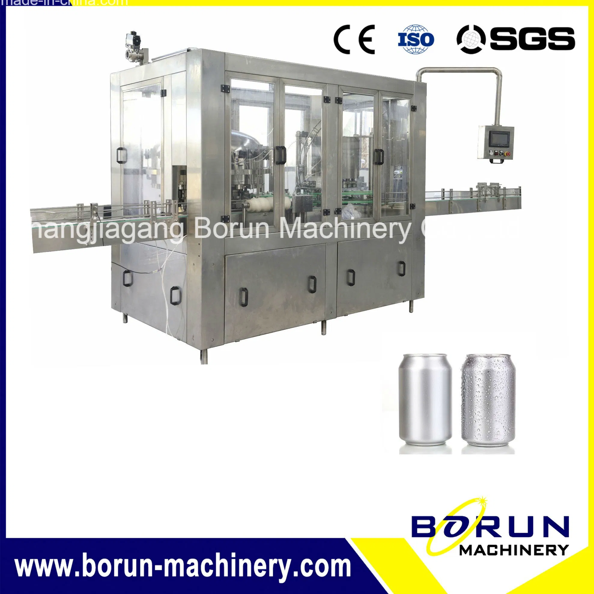 Mono-Block Soda Can Washing / Filling / Capping Equipment / Plant