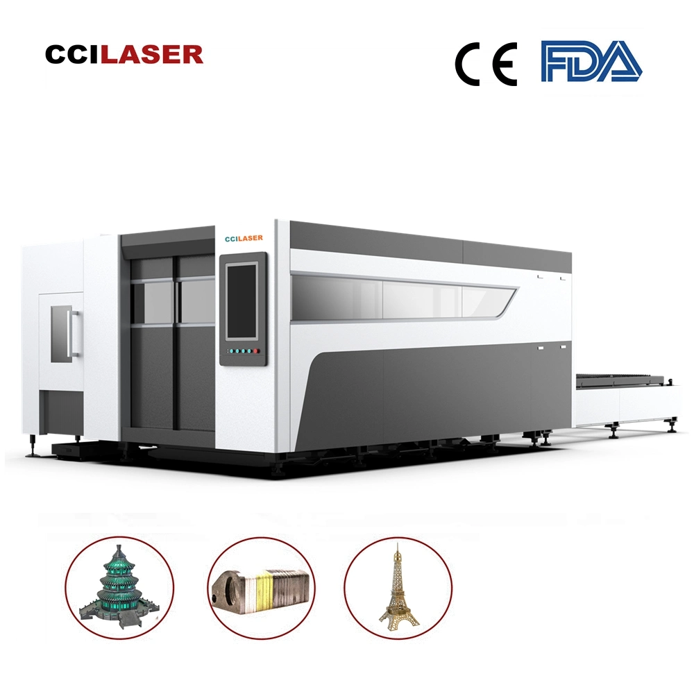 Máquina de corte láser CNC 1000W 2000W 3000W equipo láser de metal de hierro acero Aluminio Cobre