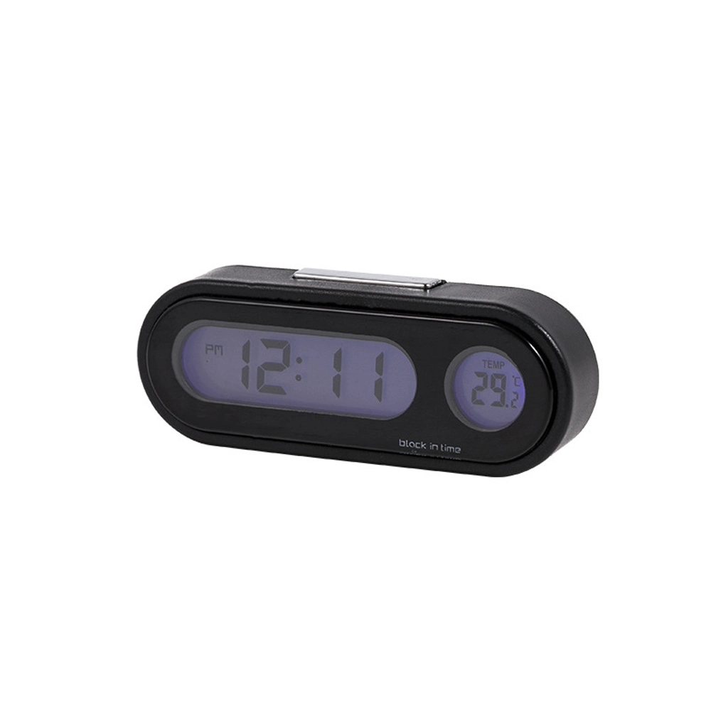 Car Electronic Clock Thermometer LED Digital Display Thermometer Clock