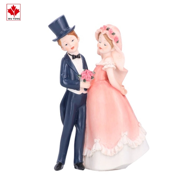 European Style Wear-Resistant Hand-Polished High-Quality Resin Couple Wedding Craft