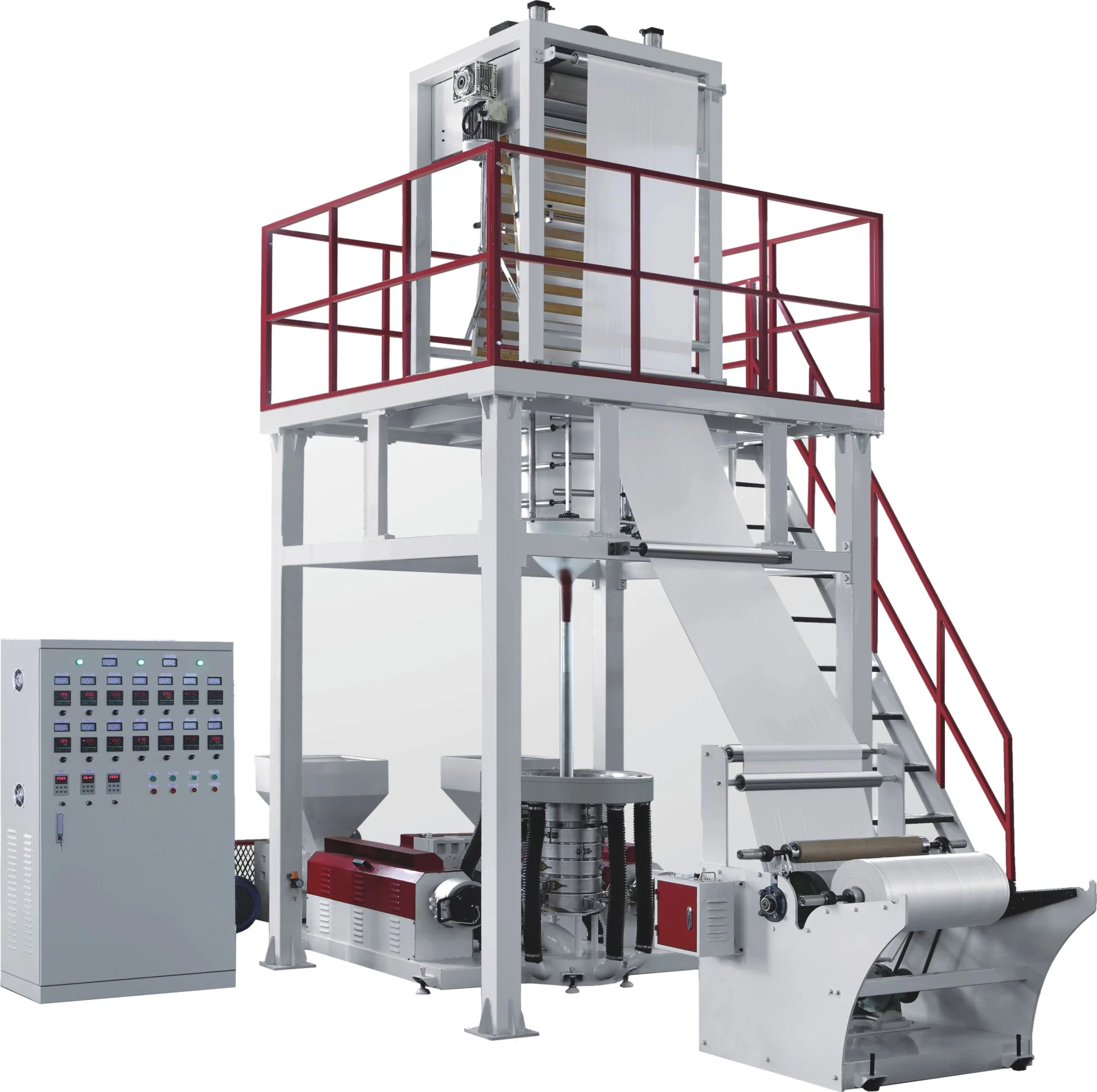 Single Layer High-Low Pressure Automatic HDPE Film Blowing Machine