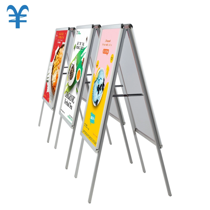 Sidewalk Poster Stand Falten eines Rahmens doppelseitige Pflaster Display