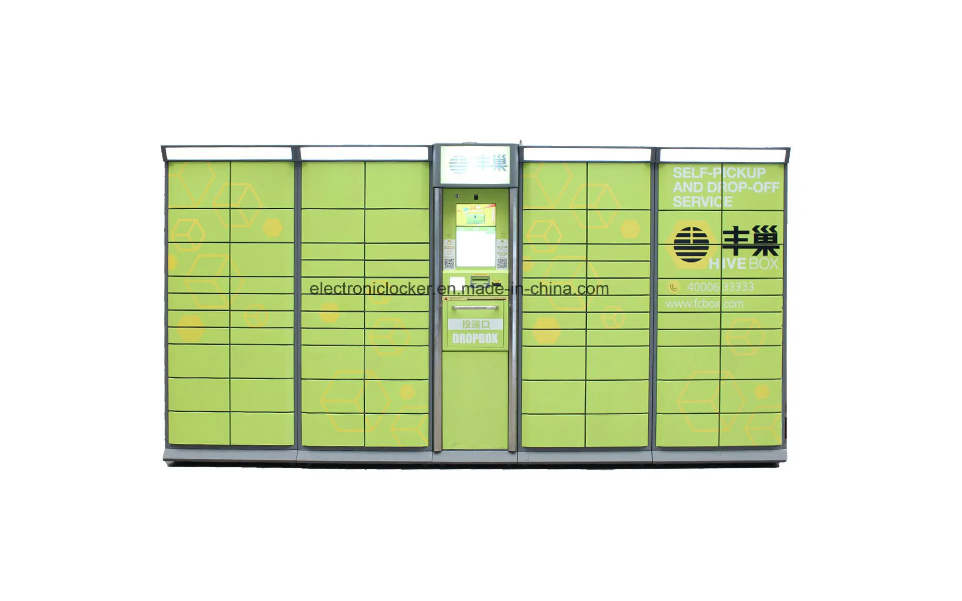 Outdoor Lockers Intelligent Electronic Logistic Touch Screen Barcode Parcel Delivery Smart Locker