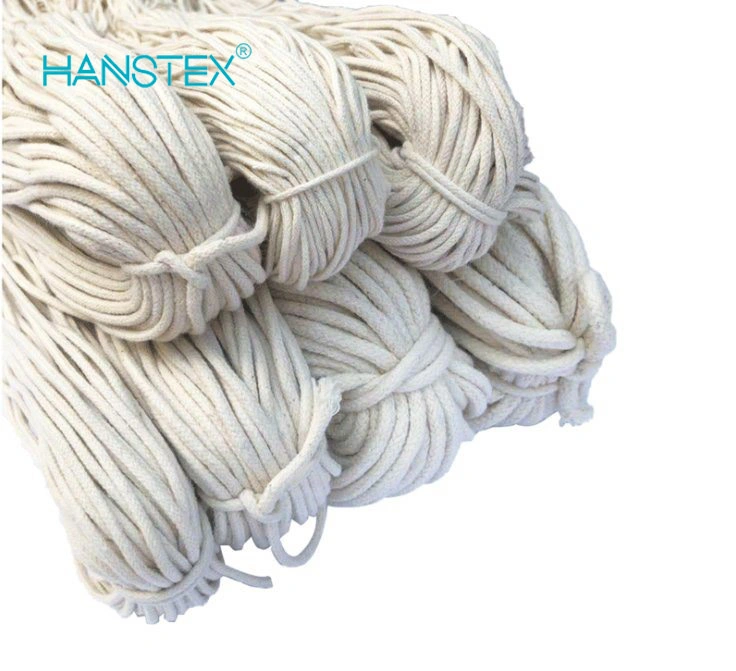 Großhandel geflochten Dekorative natürliche recycelte Baumwolle Kreative DIY Seil Stränge Twisted Macrame Cord für Handwerk Hand Makrame Seil für Textil