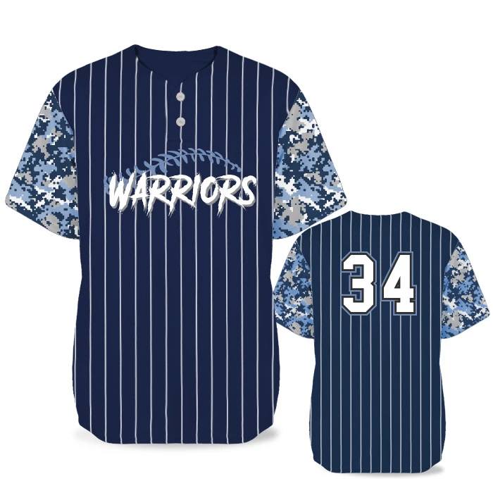 Two Button Softball Jersey Wholesale/Supplier Two Button Baseball Jersey Men Custom Baseball Jersey for Team League