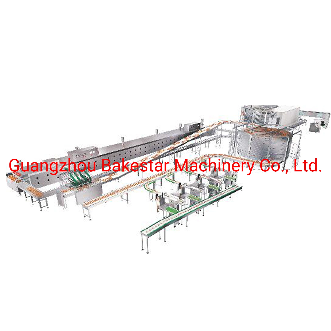 Factory Outlet Industrial Conveyor Baking Tunnel Oven Design Using Gas Ideal for a Variety of Hot Foods