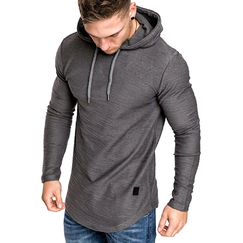 Comercio al por mayor soporte de fábrica propia de la moda de logotipo personalizado a los Hombres sudadera con capucha de algodón de bambú de entrenamiento muscular gimnasio sudaderas con capucha Top