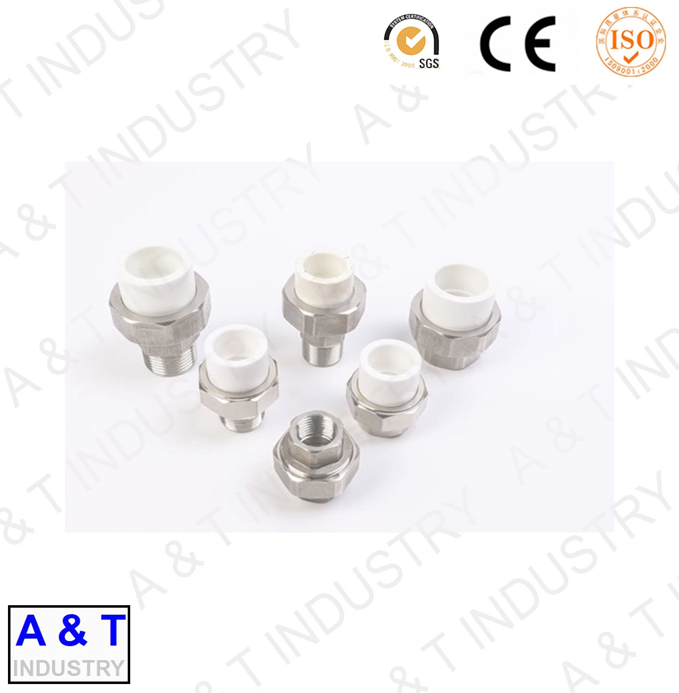 Thread Copper PPR Precision Castings Pipe Fittings Union Connector