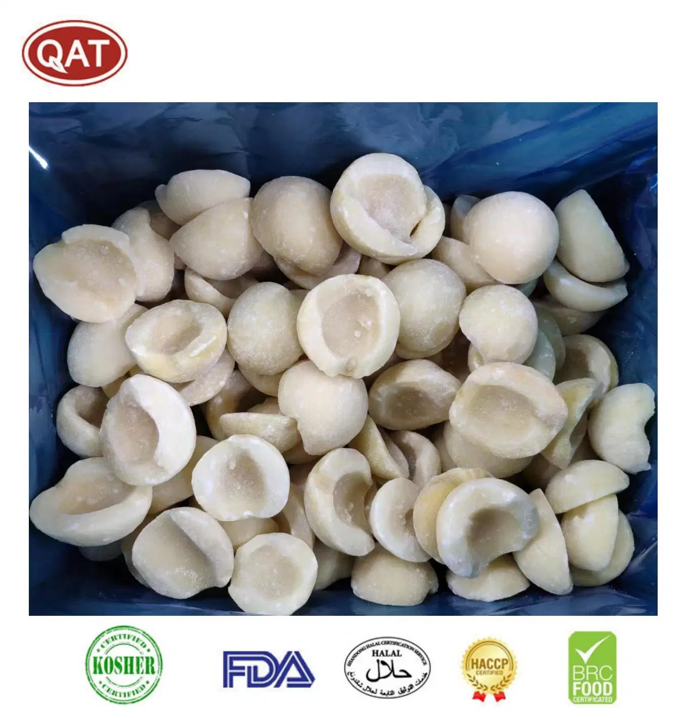 OEM Service IQF Fruits Frozen White Peach Halve with Whole Bulk Price