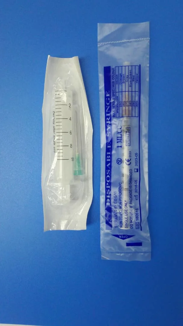 CE Approved Sterilized Single Use Medical Intramuscular Injection Hypodermic Syringes