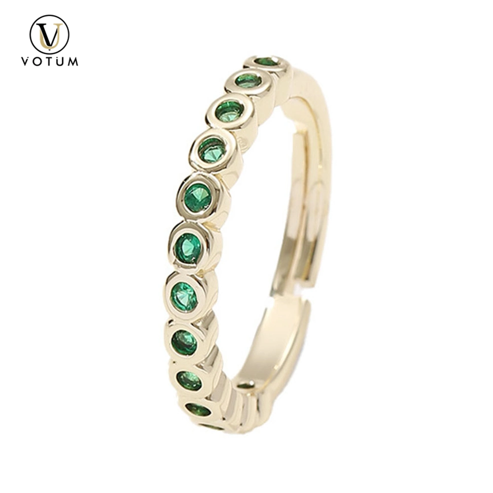 Votum المصنع المصنع الأصلي للمعدة (OEM) أزياء خاتم بلوري يدوي الصنع مع S925 فضة مجوهرات من 18 ألف