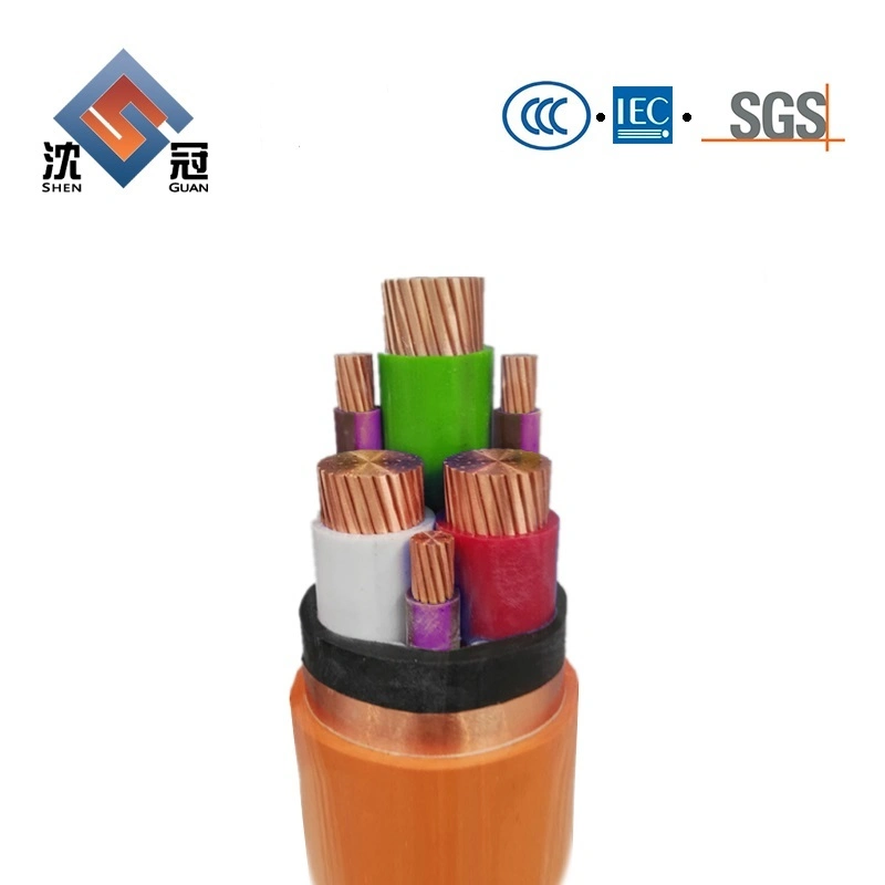 Shenguan Fireproof Mineral Insulated XLPE Armored Flexible Fire-Resistant Cable Mine Power Cable 300/500 V, Flexible Cu/Epr/CPE Mining Cable Tinned Copper Cond