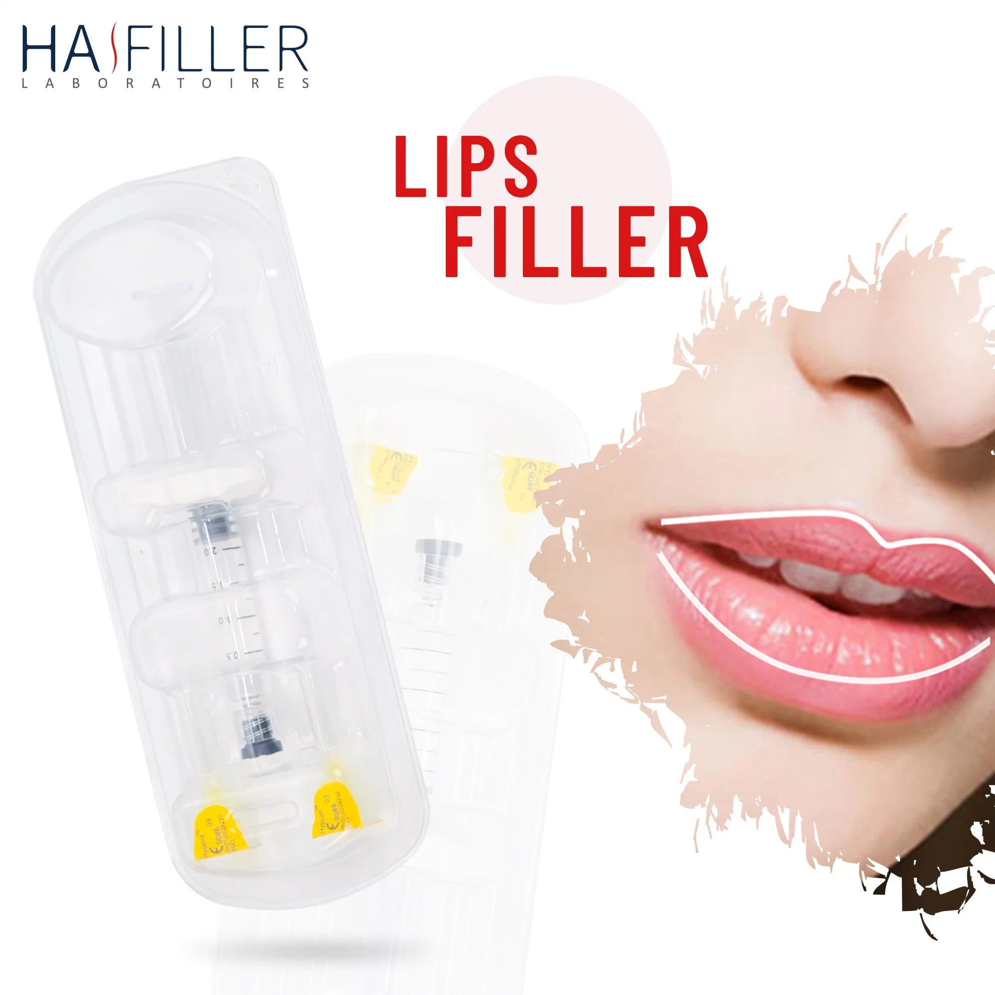 Medical Product Hyaluronic Acid 2ml Dermal Filler Facial Anti-Aging Lip Augmentation Filler Injection