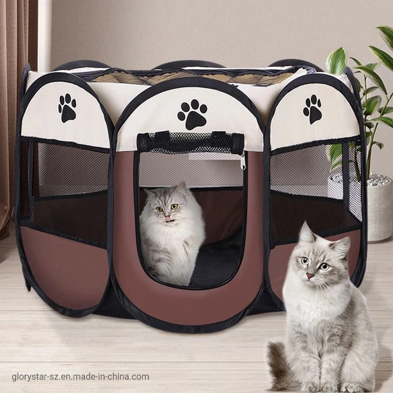 Plegable Portátil valla Gato como mascota de la jaula de perro Tienda dog house