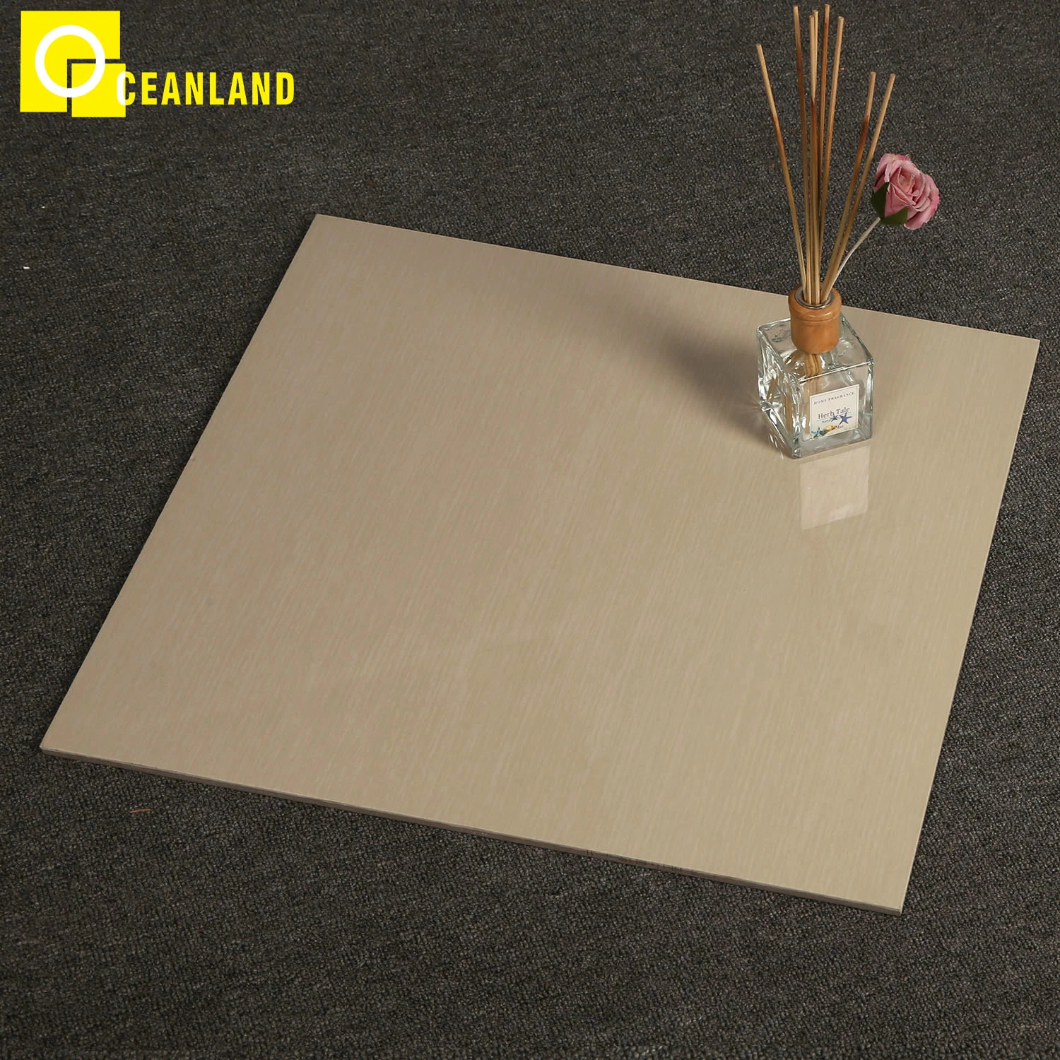 Beige Vitrified Sandstone Series Wear-Resistant Granite Porcelain Tile