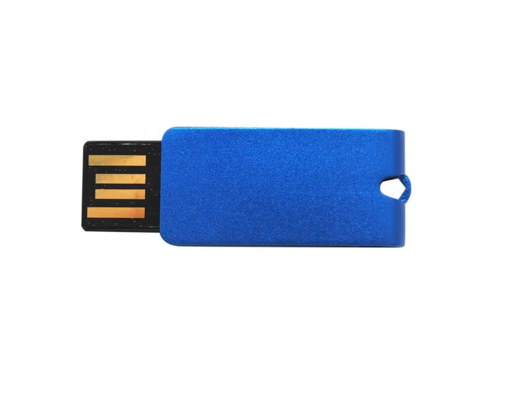 Metal giratorio Mini Twister unidades Flash USB 2.0 con logo personalizado