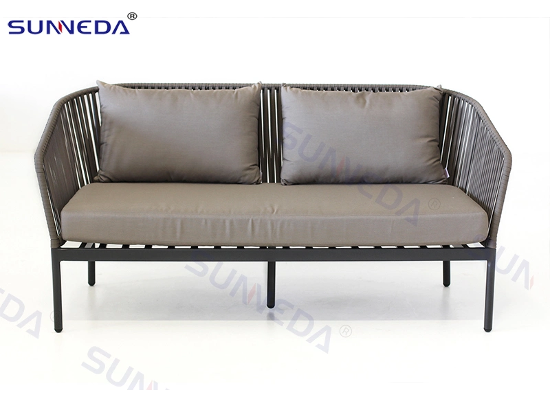 High Standard Metal Frame Leisure Outdoor Furniture Rattan Hotel Patio Comfortable Tables & Chairs