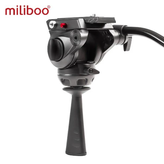 Miliboo Myt803 Trípode o monopie Trípode de aluminio de alta resistencia de la cámara de vídeo de la cabeza de líquido de 75mm Bowl