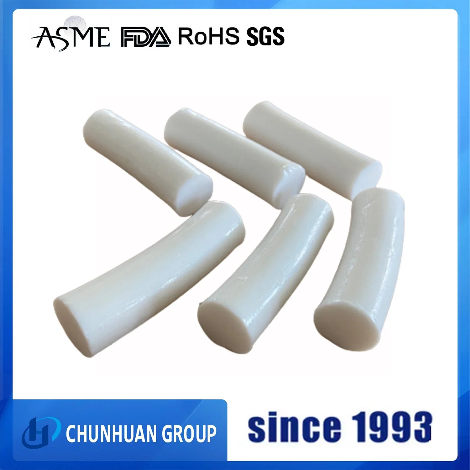 Customized Size PTFE Expanded Plastic Rope Solid Core Sealing Strip