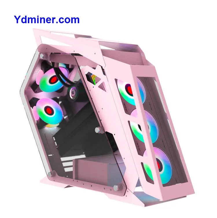 Sideswipe Pink Mini Itx Gamer PC Case Computer Case PC Gammer Stock