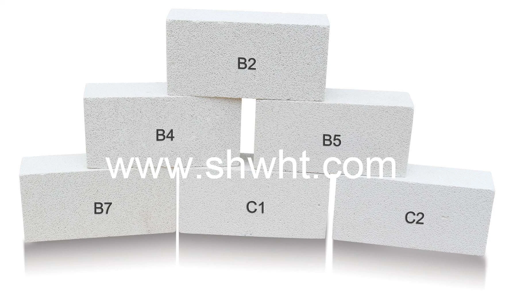 Pure White Light Density Heat Insulation Fire Bricks for High Temperature High Strength Light Weight Mullite Insulation Fire Brick