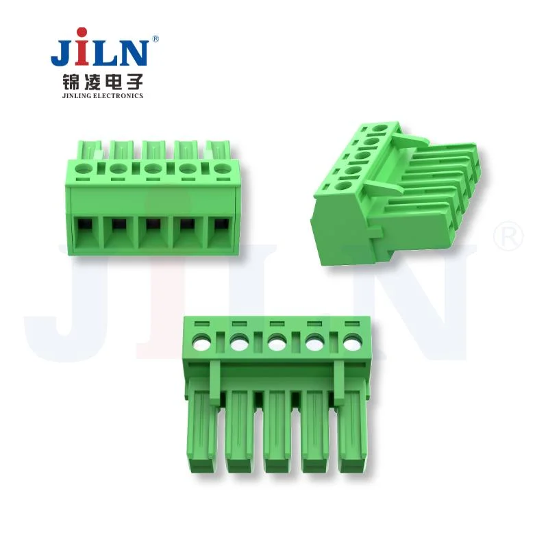 Fabricante de China personalizado Jl5edgk-7.62 conector conectável de bloco de terminais