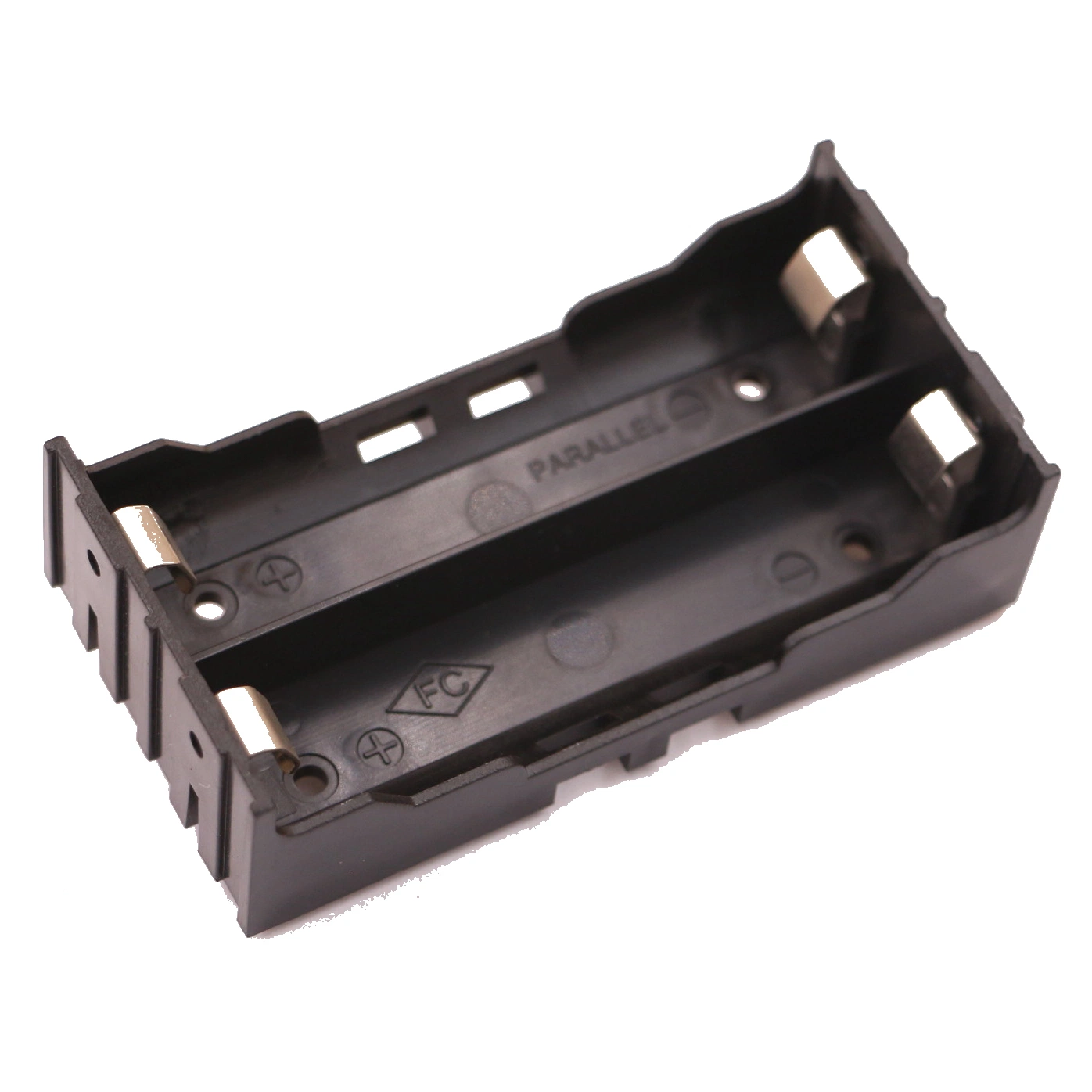 2 Cell Parallel Li-ion 18650 3.7V Lithium Battery Holder with PC Pins