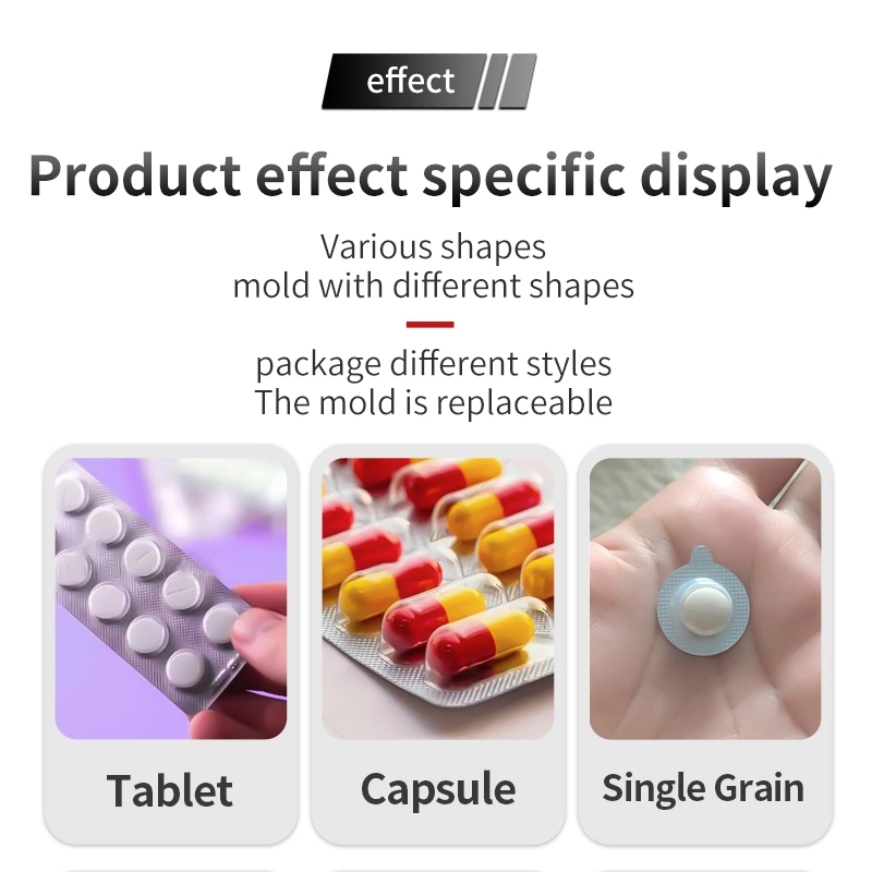 Automatic Tablet Capsule Medical Ketchup Butter Cheese Chocolate Pharmaceutical Blister Packaging Machine