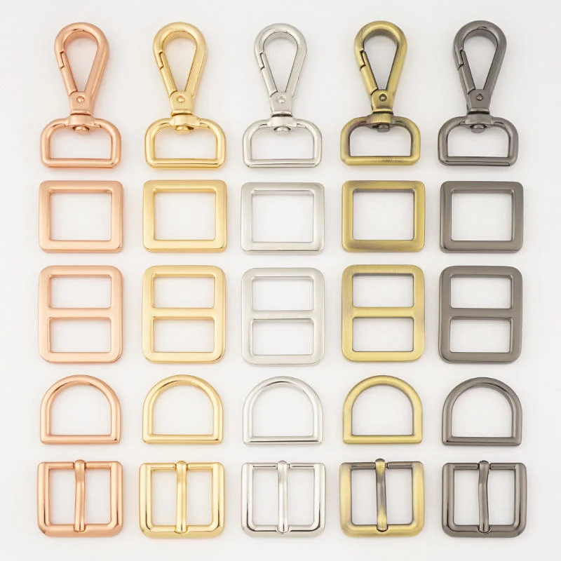 Bag Hardware D Ring Slide Buckles Snap Hook for Bag Making Buckles Accessories Craft