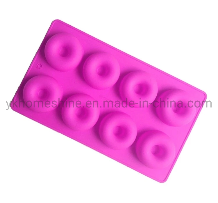 8 Holes Silicone Round Shape Doughnuts Mold Donut Chocolate Cake Mold