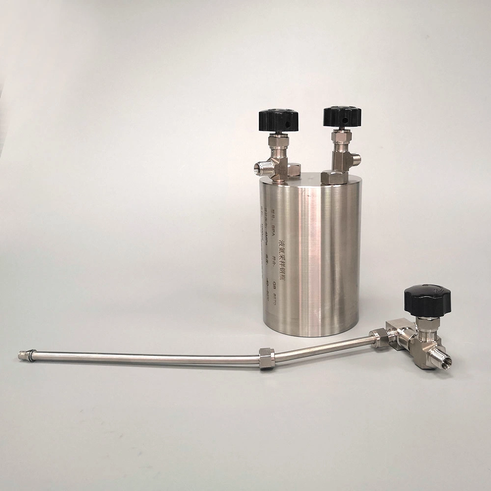 Stainless Steel Liquefied Anhydrous Ammonia Sampling Cylinder for ISO 7103