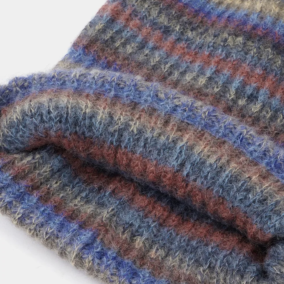 Mohair &amp; Alpaca Blended Multi Color Beanie Accessoires vestimentaires