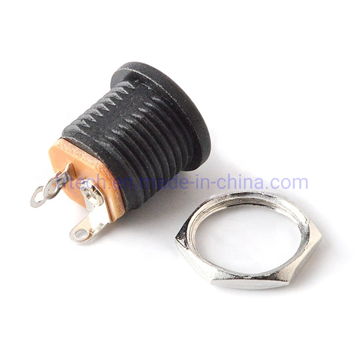 Conector de 2,1 mm 5,5 mm de China de fábrica de potencia DC Jack de alimentación DC Jack hembra conector de alimentación DC022