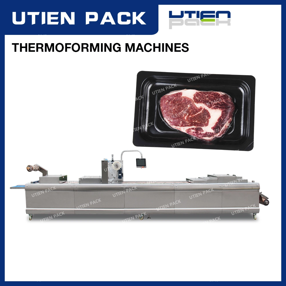 Automatic Beef Meat Poultry Food Vacuum Skin Packing Machinery in Thermoforming