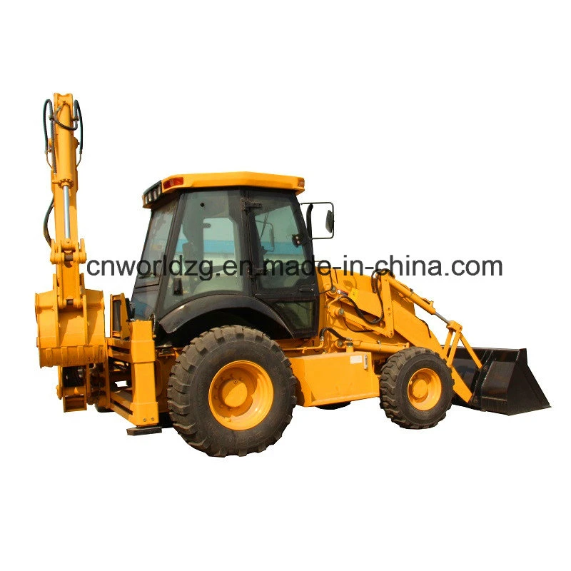 4 Wheel Drive Backhoe Loader with 1m3 Bucket (WZ30-25C)