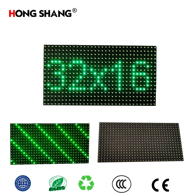 Wholesale/Supplier LED Advertising Module P10 Outdoor Green Letter Display Panel